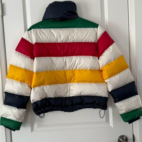 HBC STRIPES Colorblock Down Puffer Jacket - Picture 2 of 8
